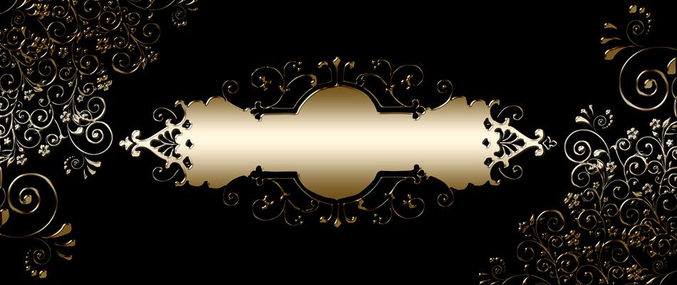 black frame on a greeting card