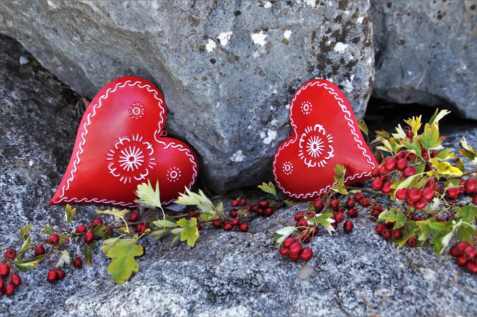 Red Heart Feeling decoration