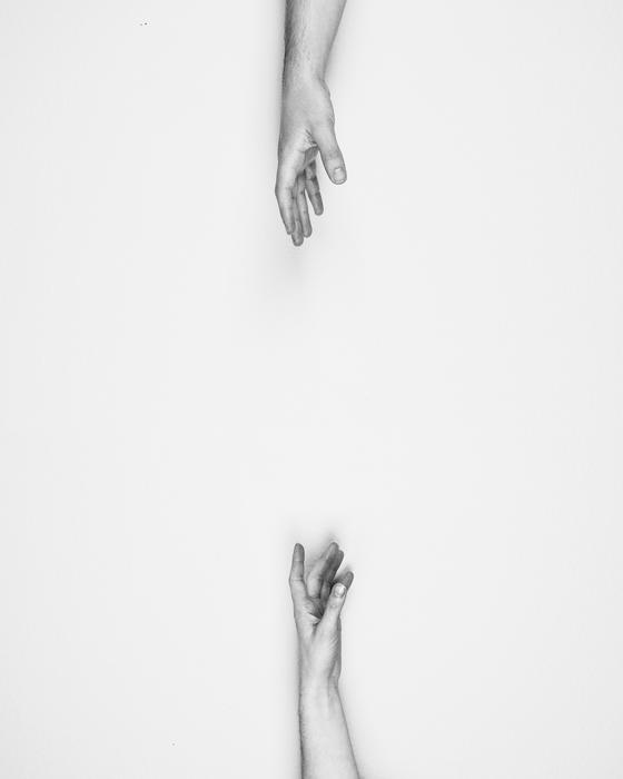 hands in the distance