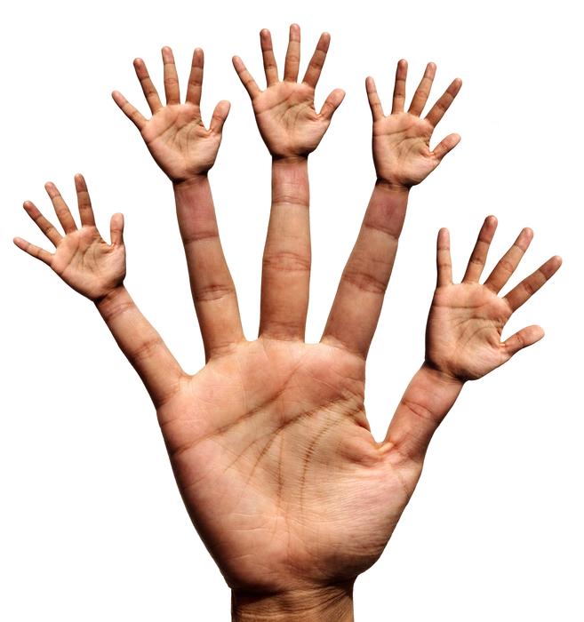 fingers as a hands