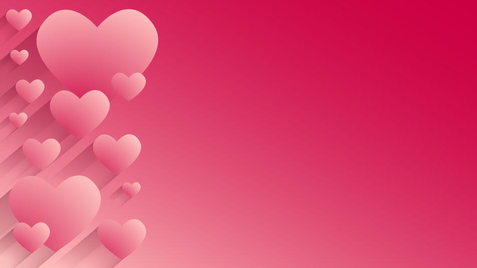 background hearts valentine drawing