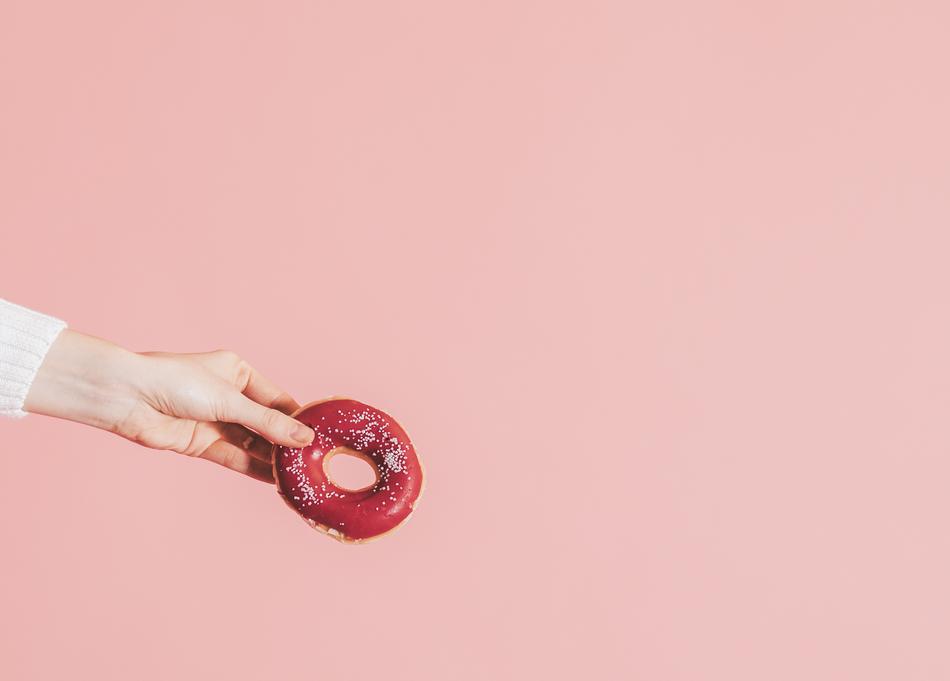 Doughnut Delicious hand
