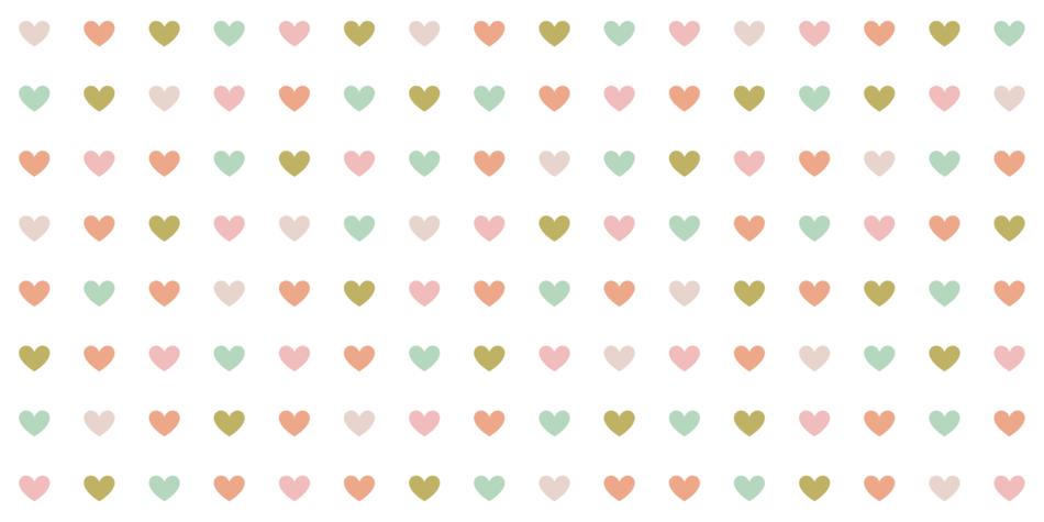 hearts as a background for a desktop