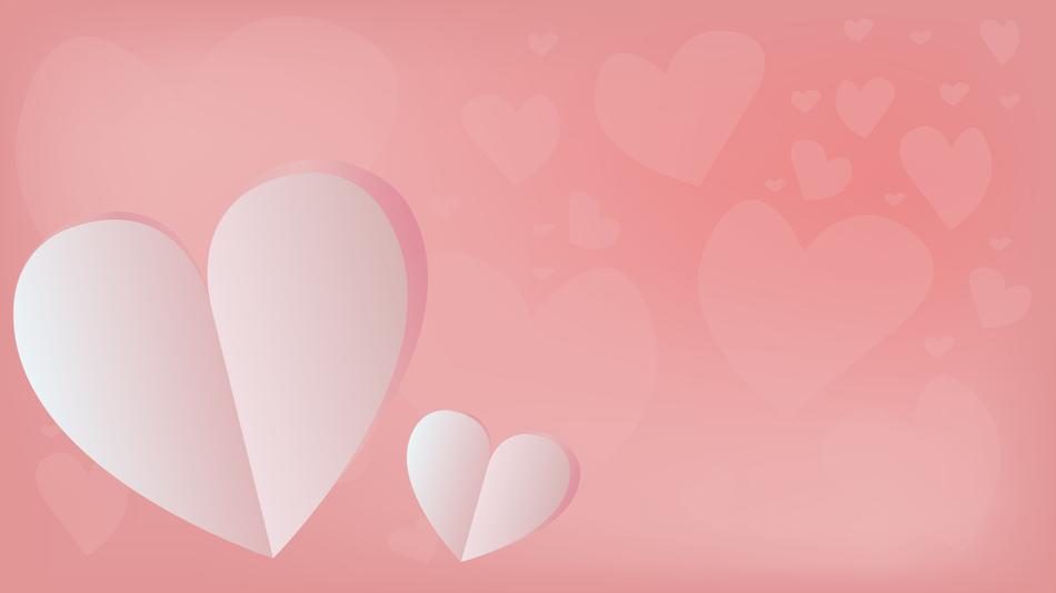pink poster with hearts