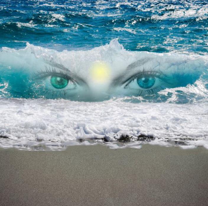 eyes in waves as a concept design