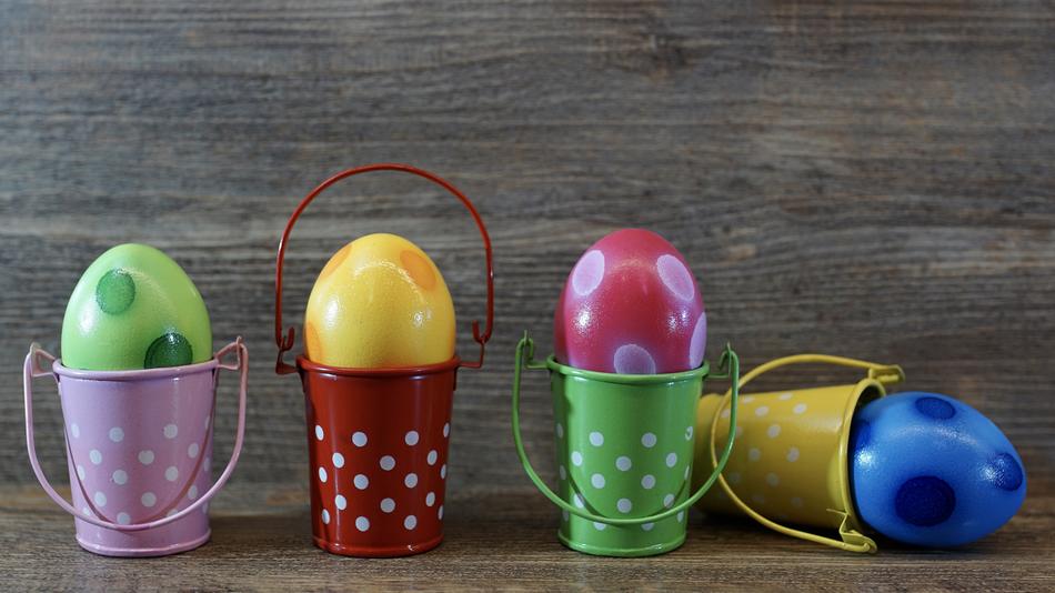Easter Eggs Colorful background