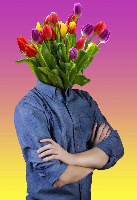 clipart of the bouquet man