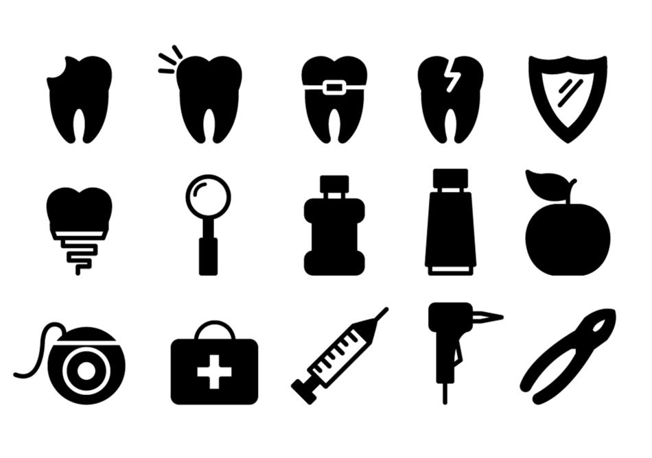 dental icons drawing