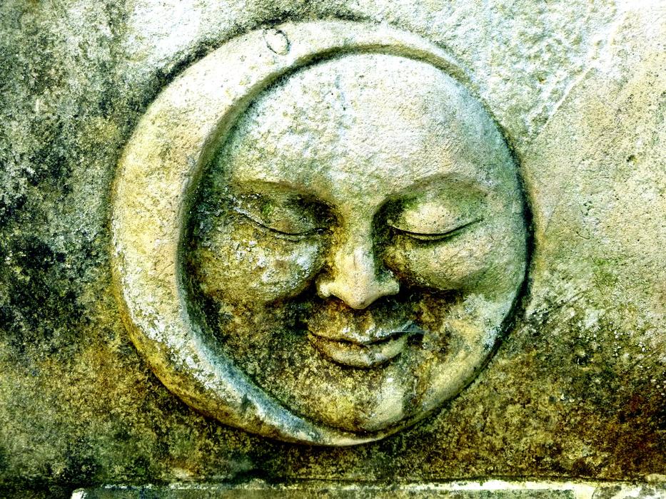 Moon and Sun Stone face