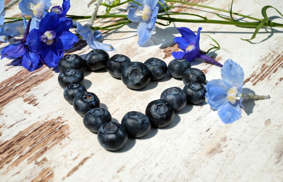 Blueberries Heart