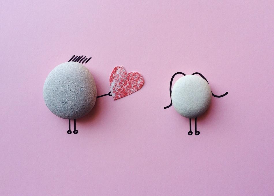 art with sea stones