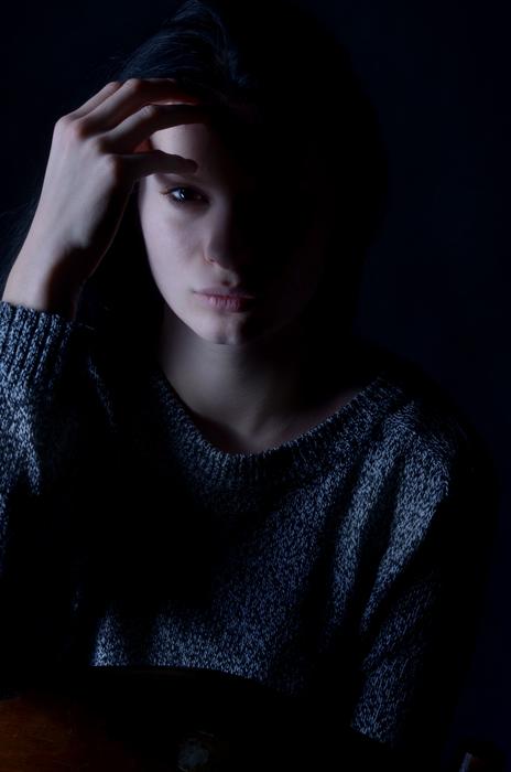 Girl sad Depression