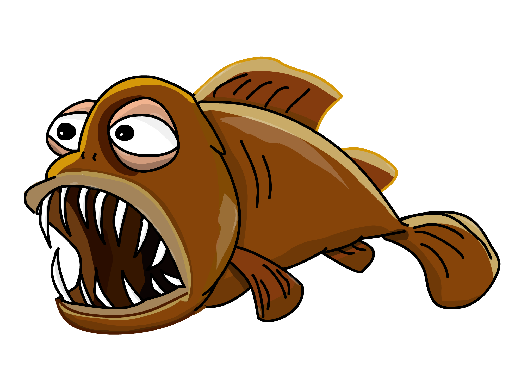 Angry fish