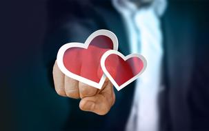 Finger Touch hearts