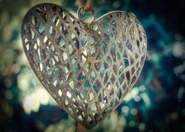 amazing Heart Metal Decoration