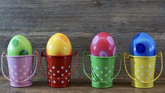 Easter Egg Colorful iron buckets
