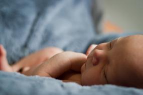 photo of sleeping newborn