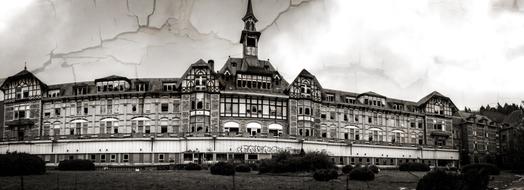 abandoned hospital building