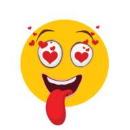 emoji face love heart eyes drawing