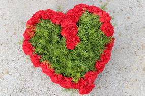 All Saints Day Heart flowers