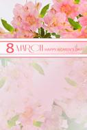 flower women's day 8 march card