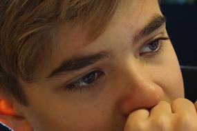 Thoughtful Boy face