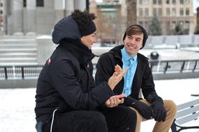 Friends Men bench