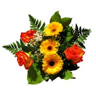 Flowers Bouquet Birthday yellow red