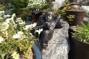 Boy Garden statue