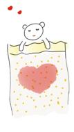 teddy bear sleeping love drawing