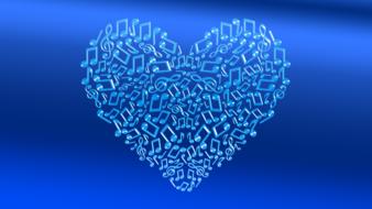 heart blue emotions drawing
