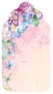 pink blank tag with flowers drawing