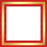 christmas red fabric gold metallic drawing
