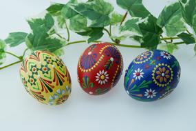 Easter Ornament Background Eggs