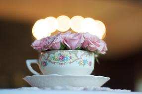 Wedding Tea Cup and Flower