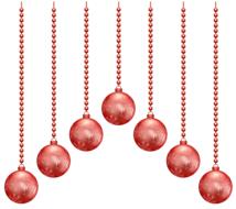 christmas baubles holidays red