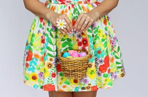 Easter Basket Eggs colors dress