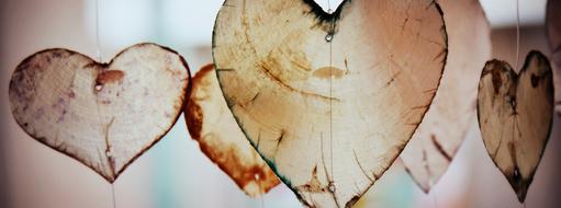 Heart Love Valentine wood