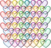 valentine hearts 3d drawing