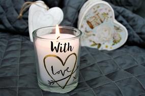 Valentine'S Day Heart candle