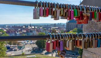 Love Fence Padlocks colors