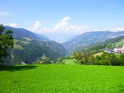 Nature Summer Sky green grass