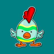 chicken mascot drawing