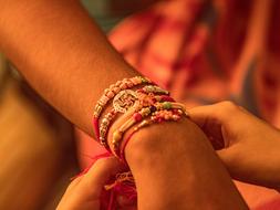 Rakshabandhan India hand
