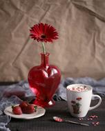 Cup Table Coffee red astra