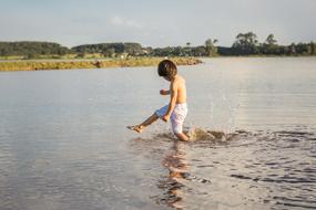 Body Of Water at Summer Nature