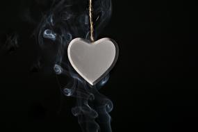 Love Heart grey Smoke