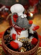 photo of Mouse Advent Christmas Decoration