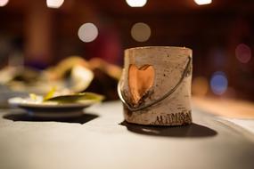 Blur Bokeh Heart candle