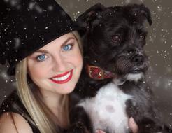 Dog Mutt Pretty girl